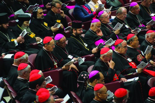 Nearly 200 bishops from around the world attend a synod in Vatican City addressing family issues. 