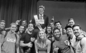 Ryan Safar of Beta Theta Pi took home the crown of Mr. University on Thursday, April 9 in Shiley Theatre in front of hundreds of students.